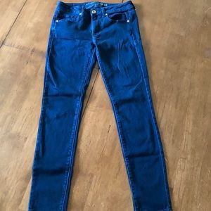 American Eagle Blue Denim Skinny Jeans 8 Long